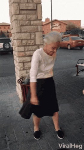 Shimmying Old Lady Funny Dancing GIF
