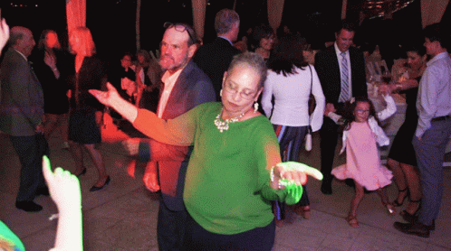 Saucy Old Lady Disco Dancing GIF