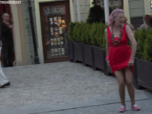 Drunk Old Lady Sensual Dancing GIF