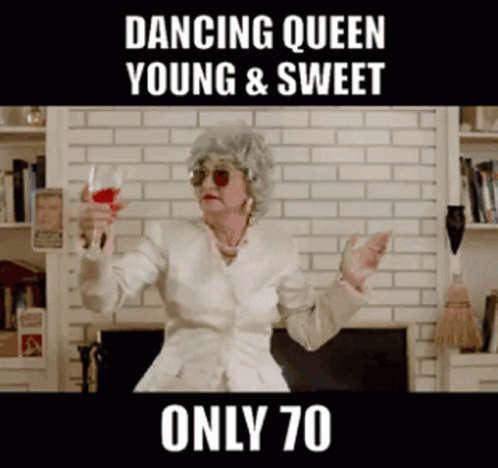 Old Lady Dancing Queen Young And Sweet GIF