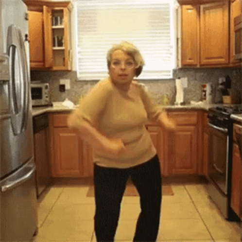 Old Lady Dancing Video Compilation GIF