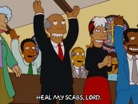 Old Lady Heal My Scab Lord GIF