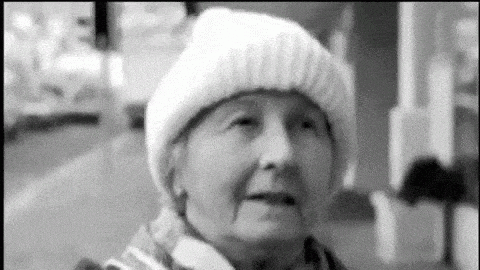Old Lady Robber Wearing Mask Fail GIF