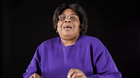 Old Lady Shoulder Shrug Dancing GIF