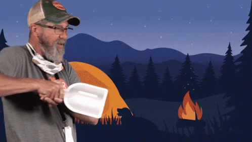 Old Man Cookout GIF
