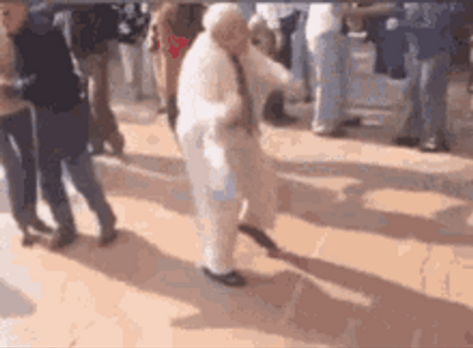Old Man Dancing Energetic GIF