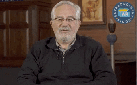 Old Man Getting Interviewed Duhhh GIF