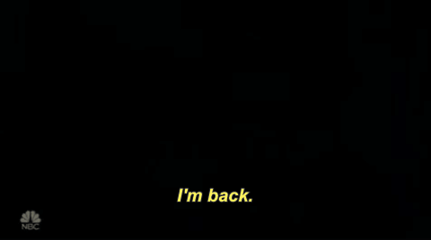 Old Man In Suit I'm Back GIF