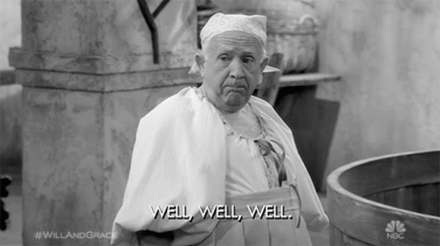 Old Man Saying Well Well Well Black And White GIF