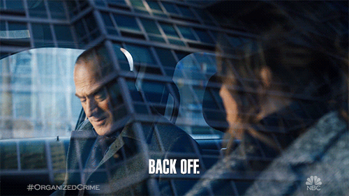 Old Man Says Back Off GIF