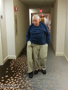 Old Man Three Legs Trick GIF