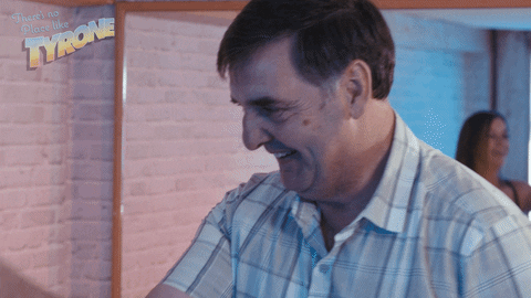 Old Man Tyrone Dancing With Woman GIF