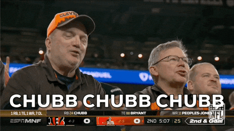Old Men Cheering For Nick Chubb GIF