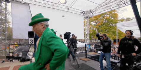 Old Men Dancing Leprechaun Notre Dame GIF