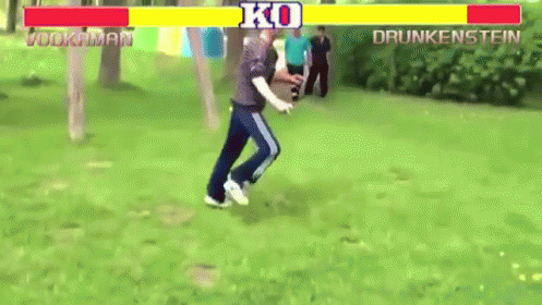 Old Men Edit Into Fighting Game GIF