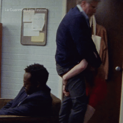 Old Men Fighting Woman In The Office GIF