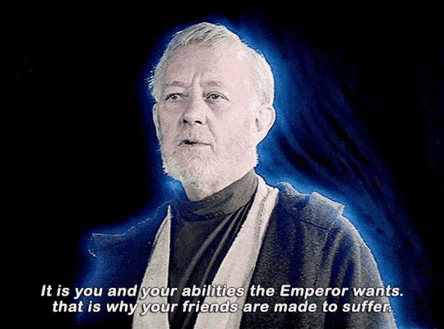 Old Obi Wan Saying Words Of Wisdom GIF