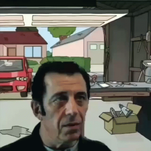 Old Pickle Rick With Beard And Moustache GIF