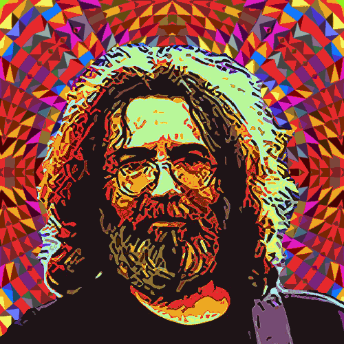 Old Trippy Jerry Garcia GIF