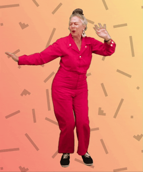 Old Woman Dancing  GIF