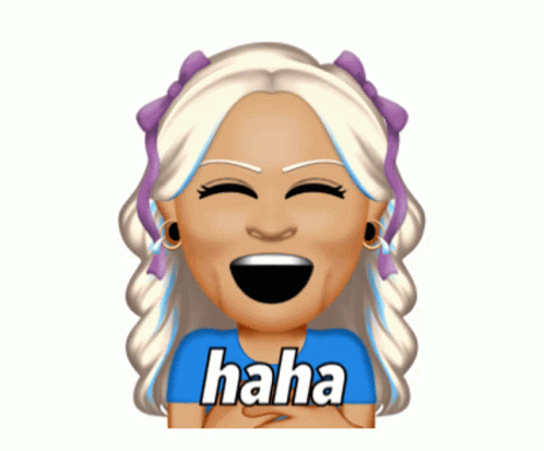 Old Woman Lol Emoji GIF