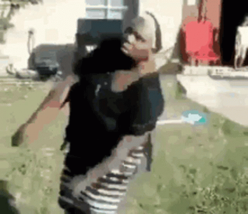 Old Woman Pass Out GIF