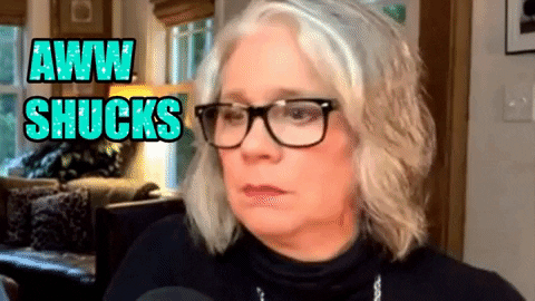 Old Woman Saying Awww Shucks GIF