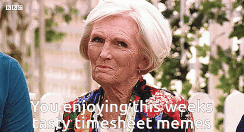 Old Woman Timesheet Meme GIF