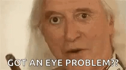Older Man Close Up Got an Eye Problem