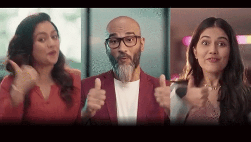 Older Man In Glasses And Blue Shirt Saying Anytime GIF