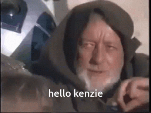 Older Man In Hoodie Says Hello Kenzie GIF
