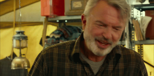 Older Man In Plaid Shirt Smiling GIF