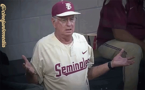 Older Man in Seminoles Jersey Talking