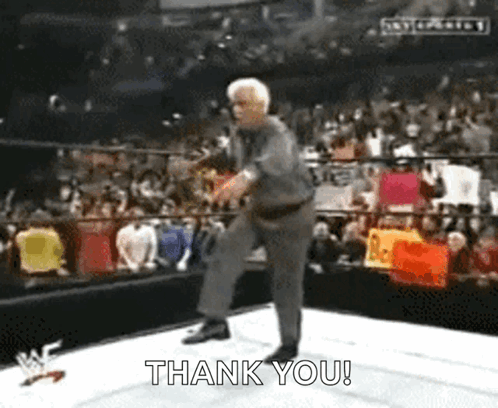 Older Man Saying Thank You