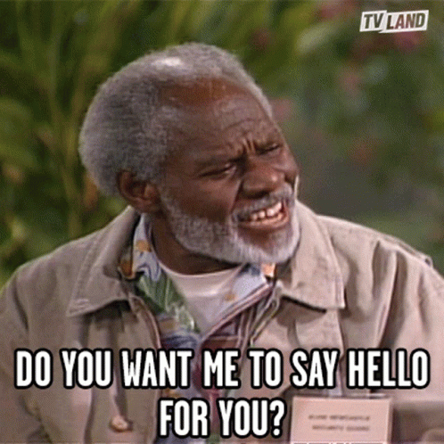 Older Man With Beard Asking Do You Want Me To Say Hello For You