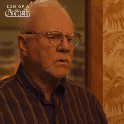 Older Man With Glasses Says It's Too Soon