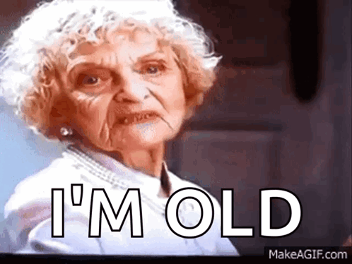 Older Woman Making Funny Face