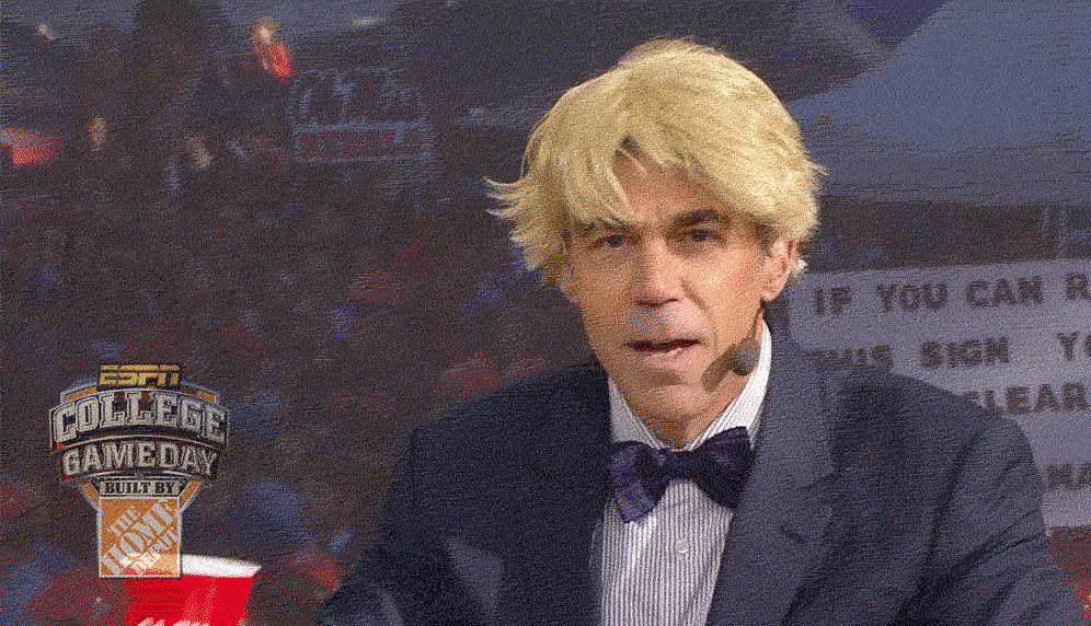 Ole Miss Chris Fowler Drinks Live GIF
