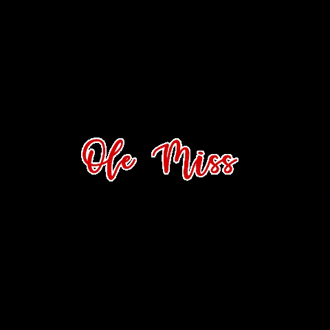 Ole Miss Lettering GIF