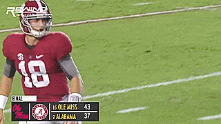 Ole Miss vs Alabama Football 37-43