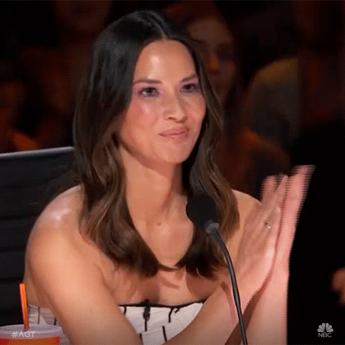 Olivia Munn Clapping GIF