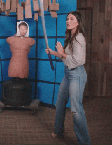 Olivia Munn Katana Sword GIF