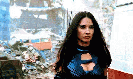 Olivia Munn Spinning Sword GIF