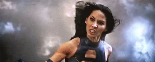 Olivia Munn Straight Arm Pulldown GIF