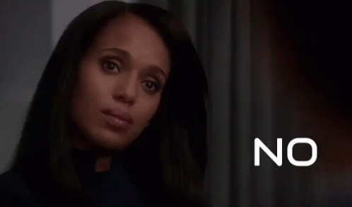 Olivia Pope Saying No GIF