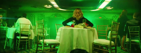 Olivia Wilde Crushing The Table GIF