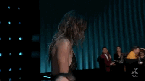 Olivia Wilde Going Up The Stage GIF