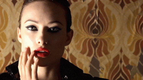 Olivia Wilde In A Red Lipstick GIF
