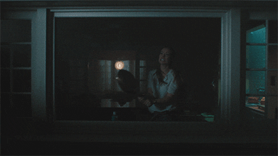 Olivia Wilde Smashing The Glass Window GIF