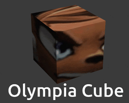 Olympia Cube With Picture of Person